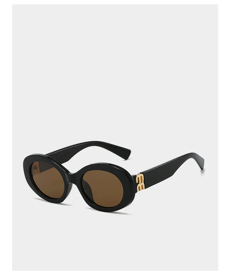 2025 New Retro Sun Glasses Women Men Oval TR90 Polarized Sunglasses Female Internet Celebrity Fashion Street Eyewears Ins UV400