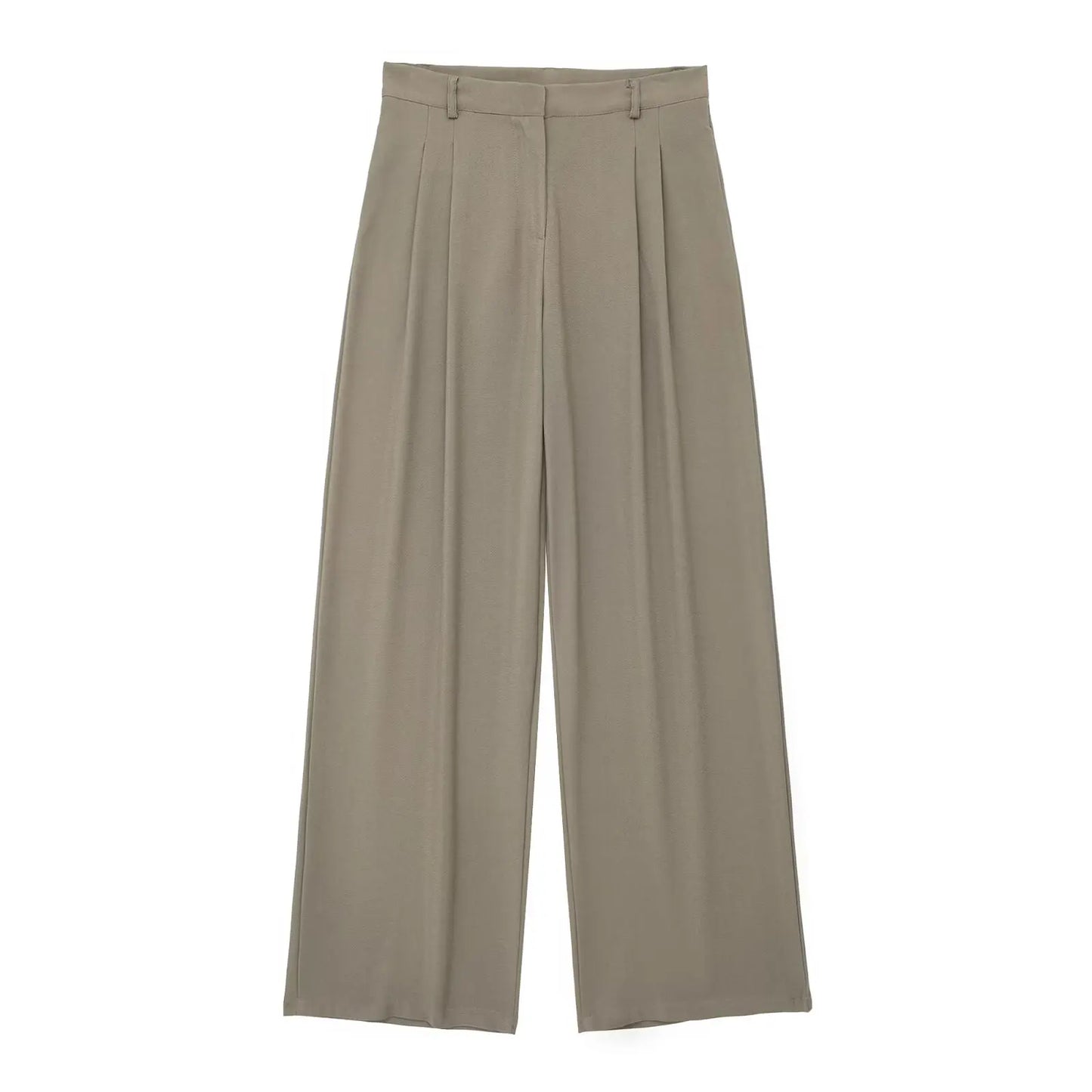 Beige Knit Loungewear Set – Hoodie & Wide-Leg Pants