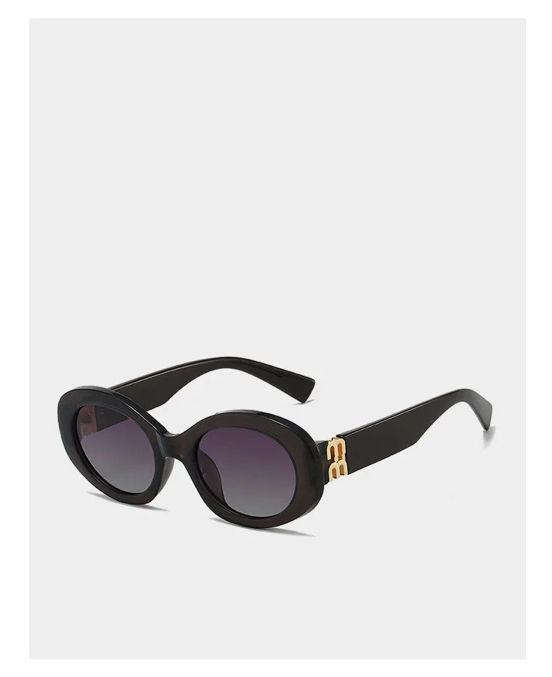 2025 New Retro Sun Glasses Women Men Oval TR90 Polarized Sunglasses Female Internet Celebrity Fashion Street Eyewears Ins UV400