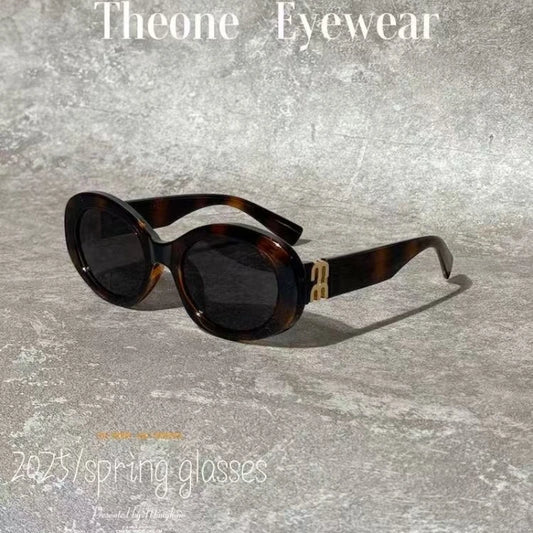 2025 New Retro Sun Glasses Women Men Oval TR90 Polarized Sunglasses Female Internet Celebrity Fashion Street Eyewears Ins UV400