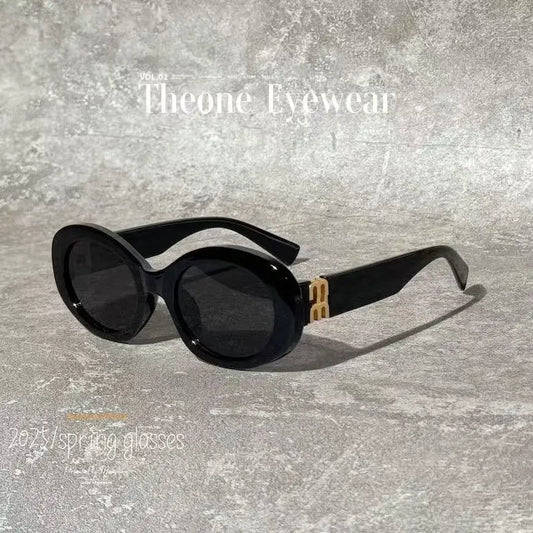 2025 New Retro Sun Glasses Women Men Oval TR90 Polarized Sunglasses Female Internet Celebrity Fashion Street Eyewears Ins UV400