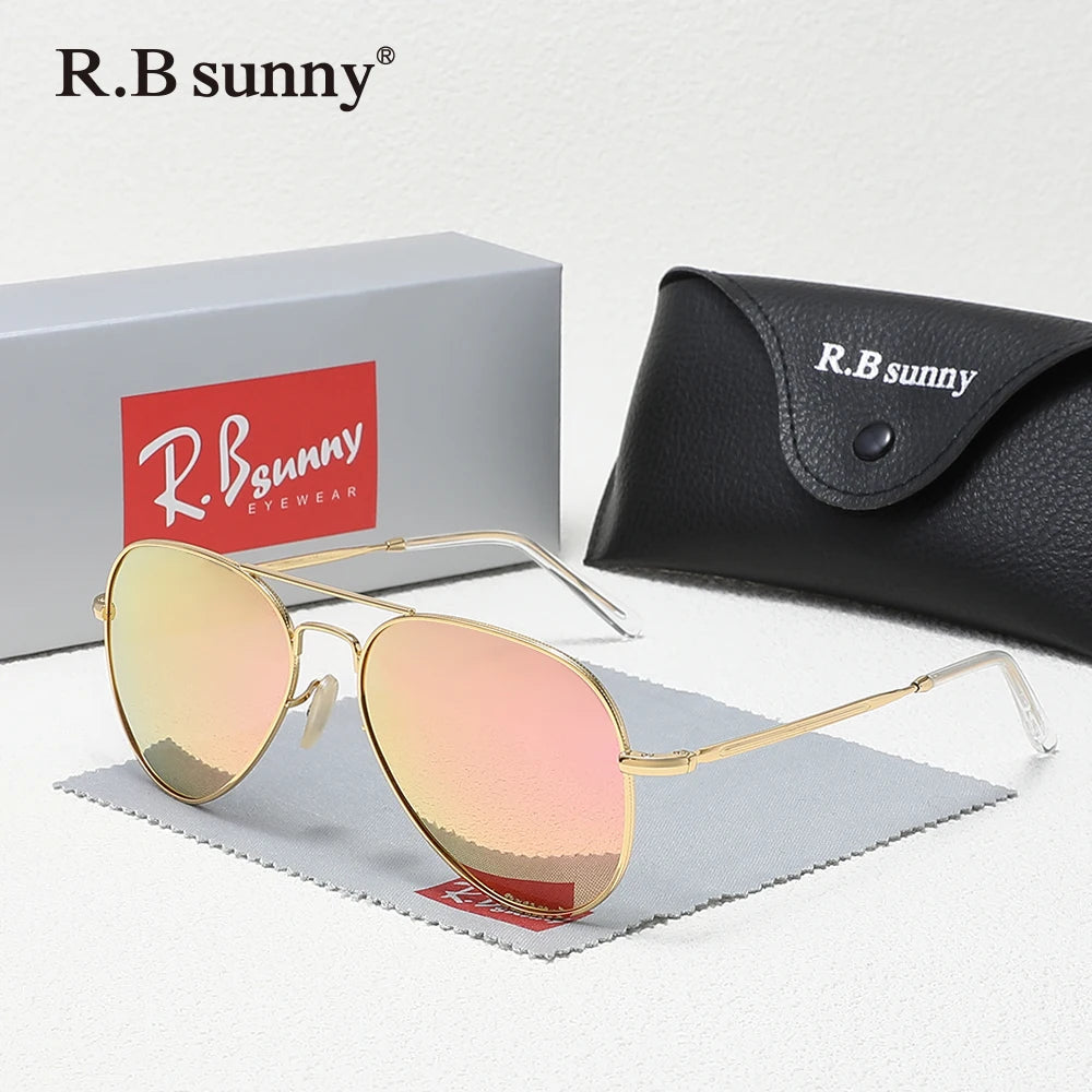Polarized Pilot Sunglasses For Women Men Classic Driving Fishing Shades Frame Eyewear UV400 Glasses Accessories Ladies