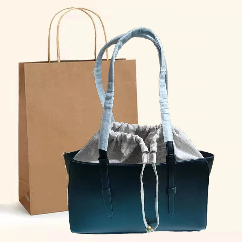 Structured Tote Bag with Drawstring Pouch – Elegant & Versatile